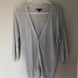 A cardigan sweater